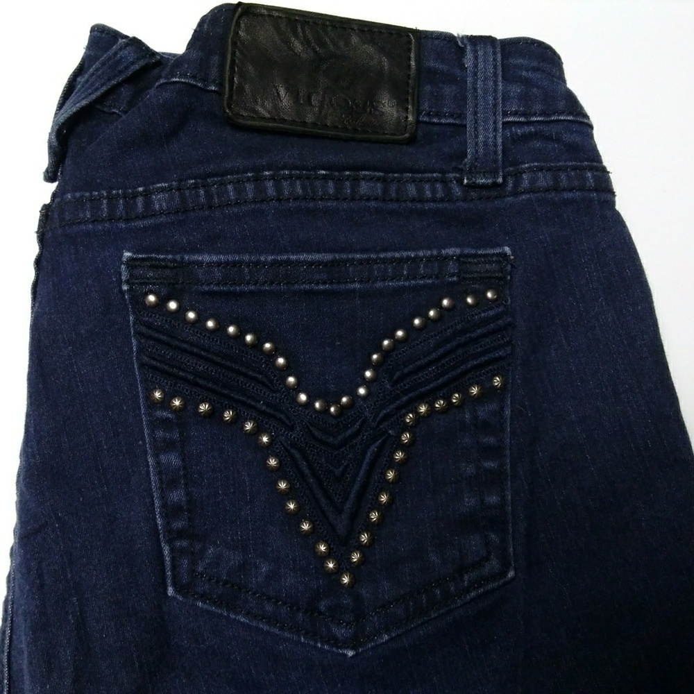 Vigoss Collection Jeans Fit Skinny 7/8 Dark Wash